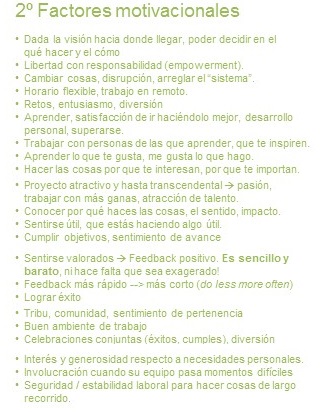 Factores motivacionales